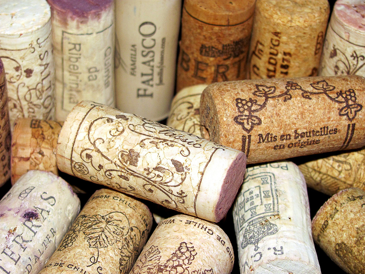 Residuos de los tapones de corcho