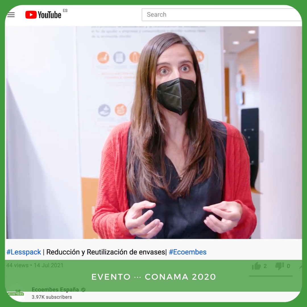 Asociación Vertidos Cero, Ecoembes y recircular presentan el proyecto Less Pack en el CONAMA 2020